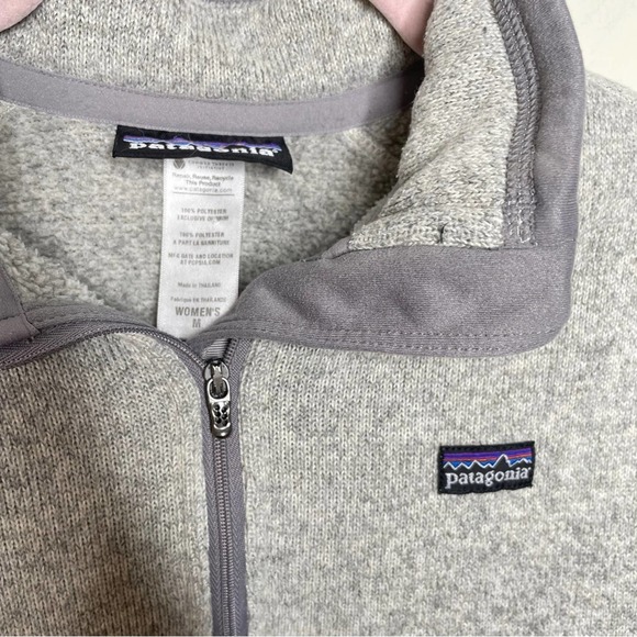PATAGONIA Better Sweater 1/4 Zip Jacket Heathered Gray {3D1} - Picture 5 of 5